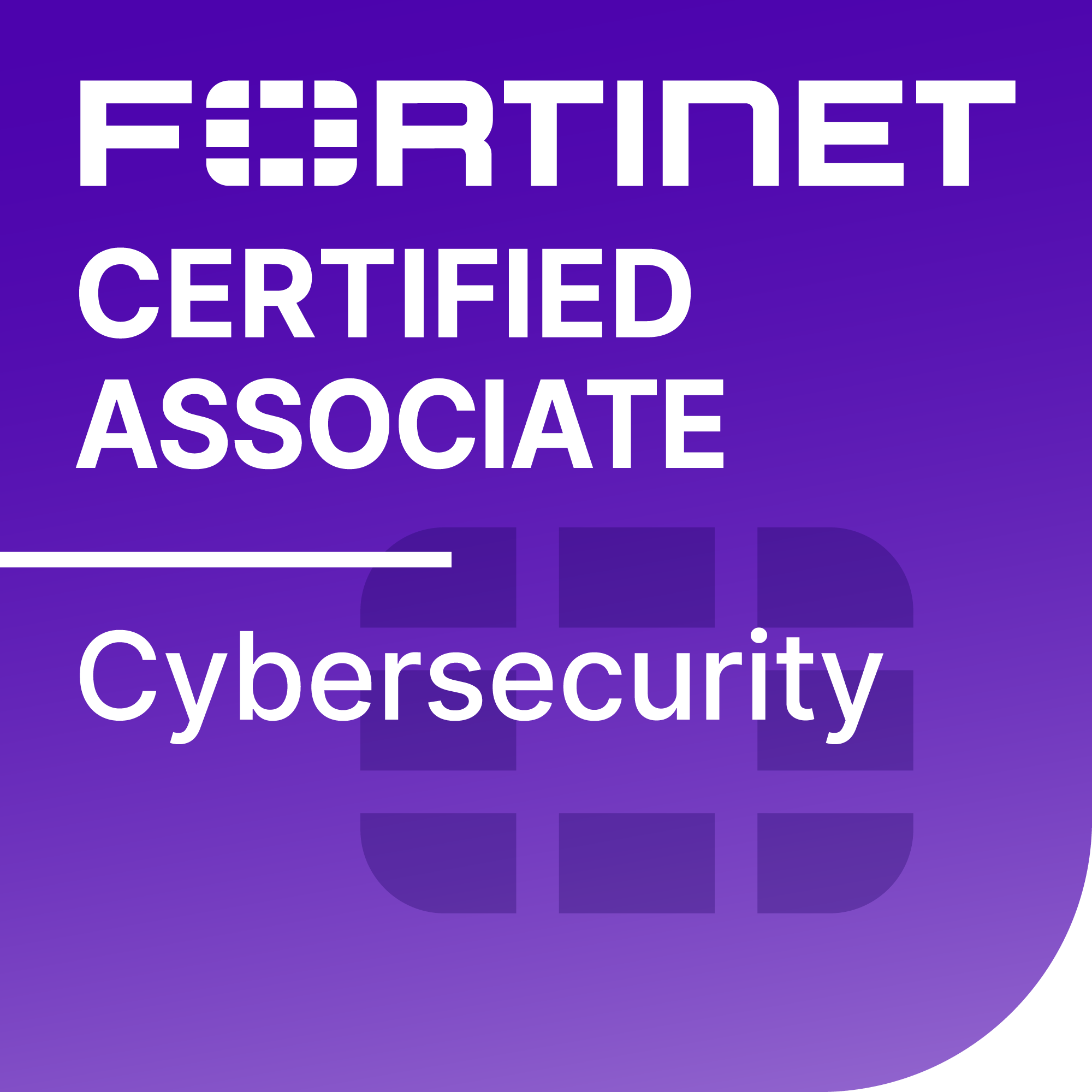 fortinet certification badge associate
