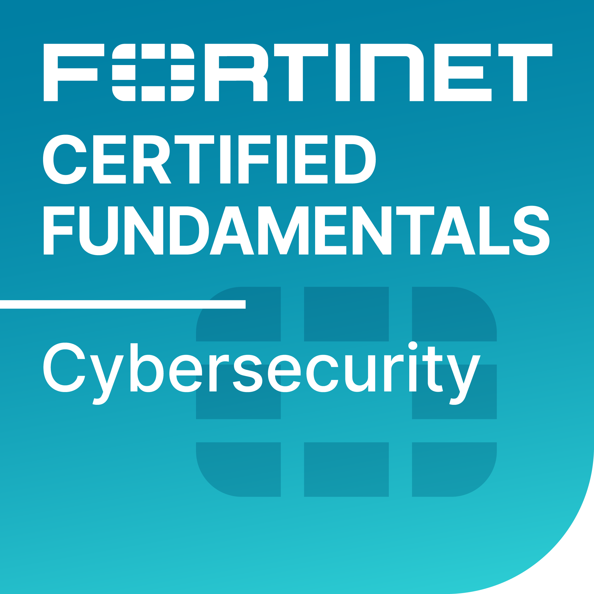 fortinet certification badge fundamentals